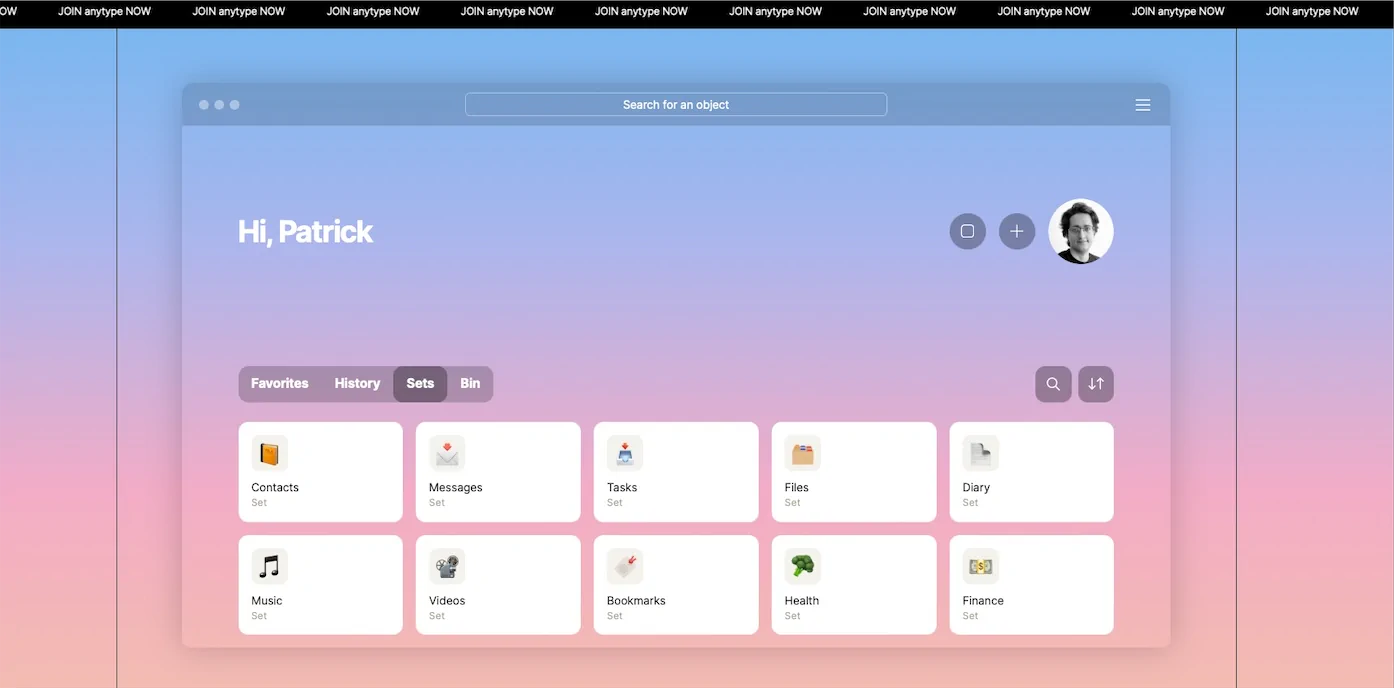 Anytype not uygulaması