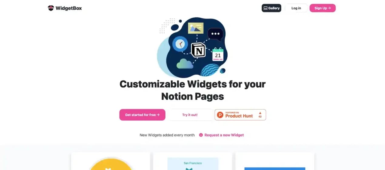 Notion Widgetbox