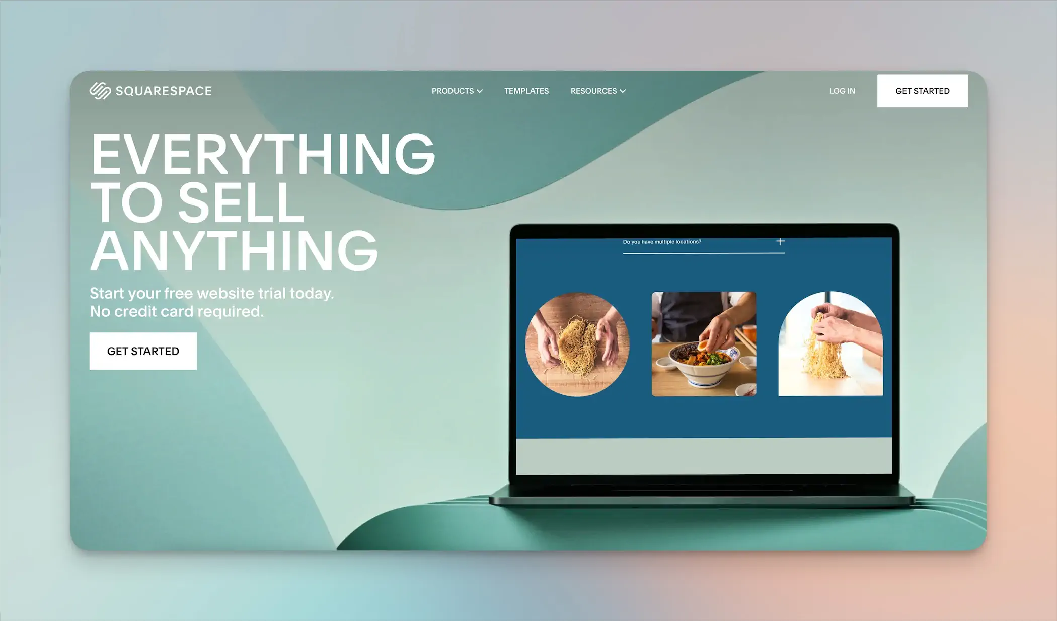 Squarespace homepage