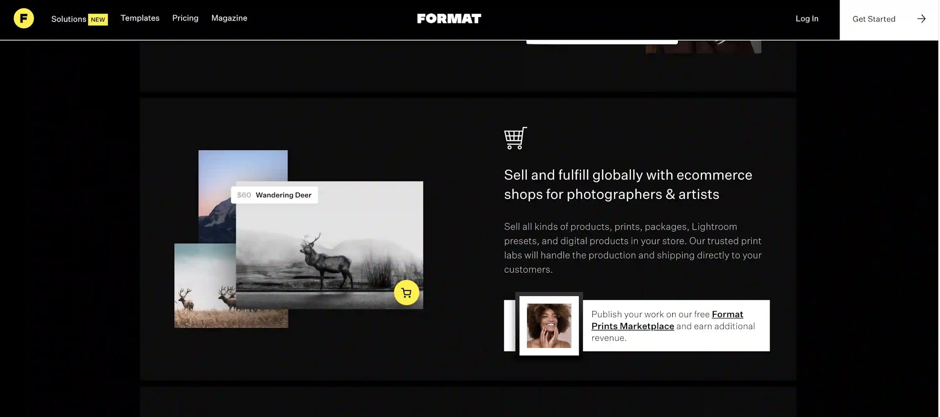 Photo blogging site: Format